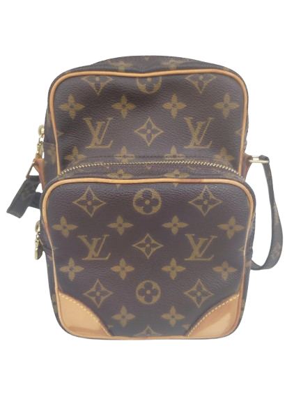 Sacoche Louis Vuitton Amazone marron en cuir