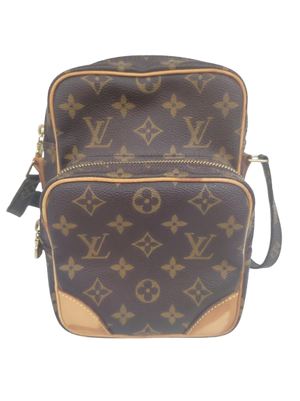 Sacoche Louis Vuitton Amazone marron en cuir