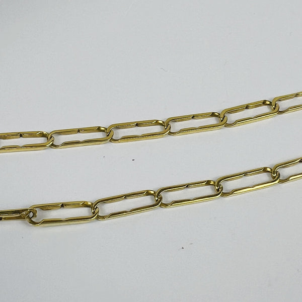 Colliers 2 Ors 18K avec Diamants Lg 40cm