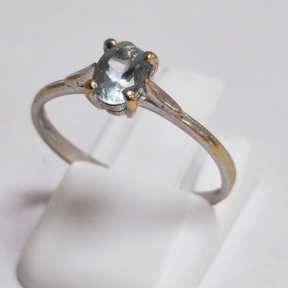Bague Or Blanc avec Oxyde