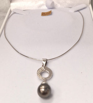Collier Or avec Perle et Diamants