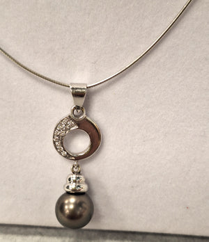 Collier Or avec Perle et Diamants