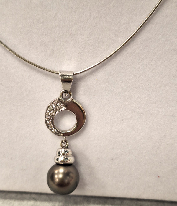 Collier Or avec Perle et Diamants
