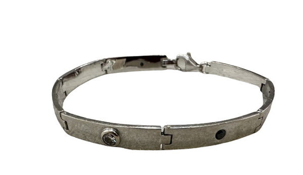 Bracelet Or Blanc Diamants