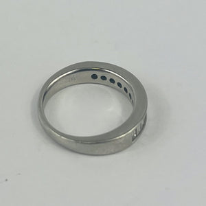 Bague Platine Rail Baguettes 0.75ct