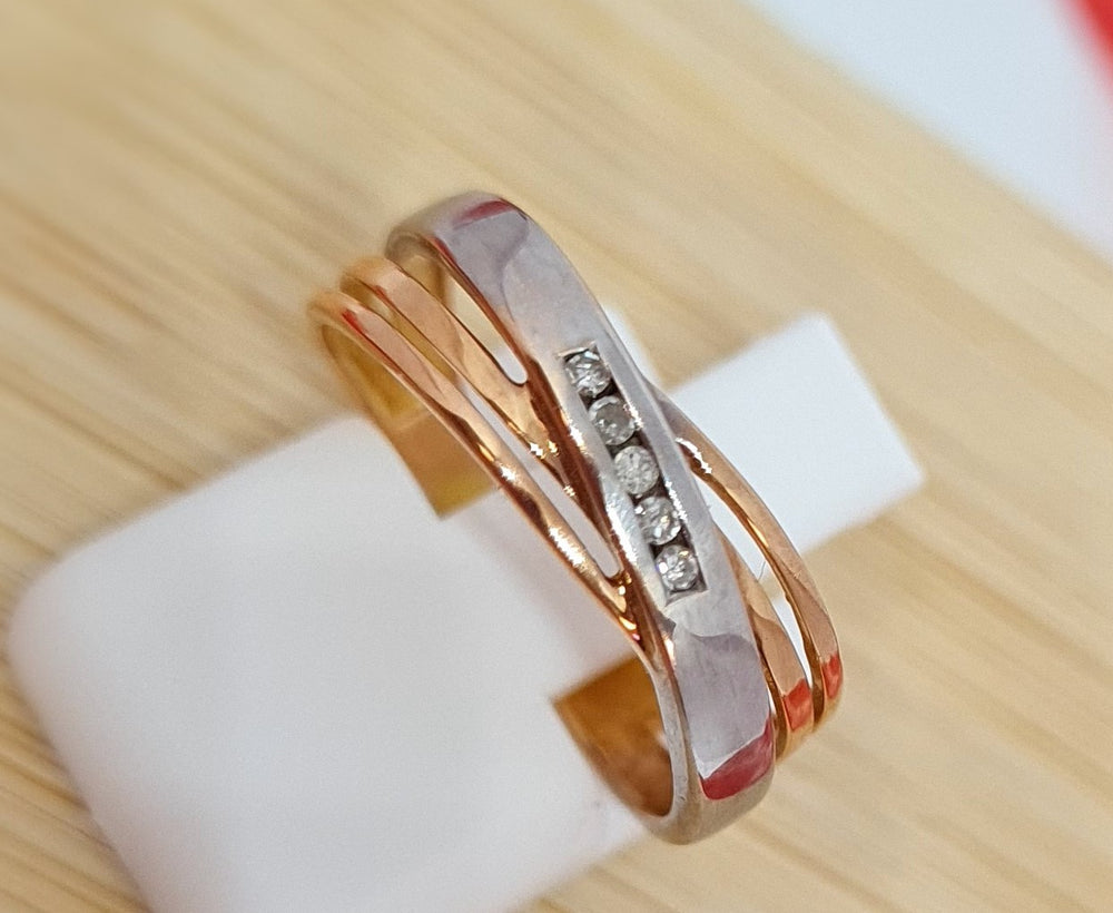 Bague 2 Ors Diamants