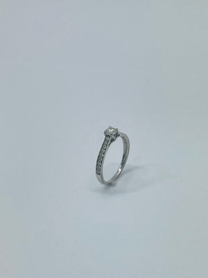 Bague Solitaire Accompagné