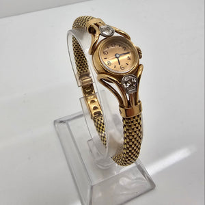 Montre Cocktail Vintage en Or Jaune 18 K Diamants