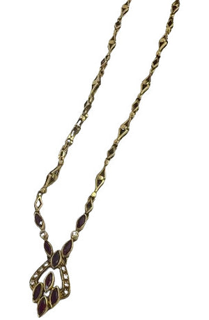 Collier Or avec Rubis et Diamants