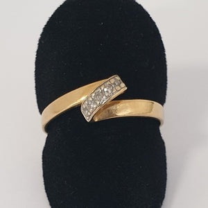 Bague Or Jaune avec Diamants