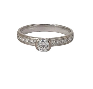 Bague en Or Blanc 18K - 3.51 Grs - Taille 56