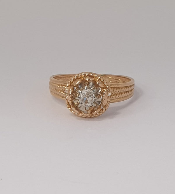 Bague Or et Diamant