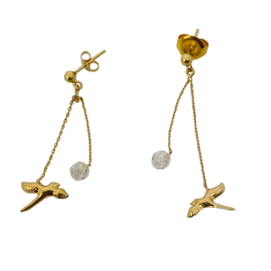 Boucles Pendantes avec Perles