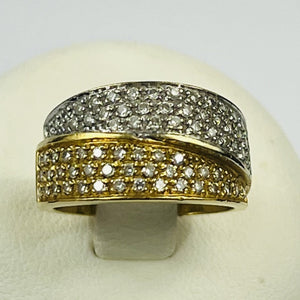 Bague 2 Ors avec Diamants
