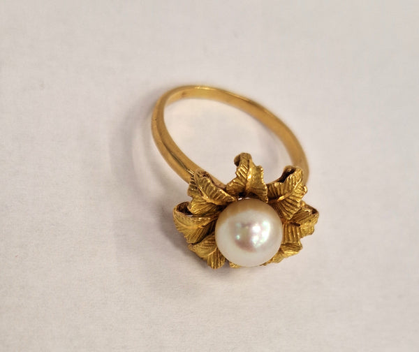 Bague Fleur Perle