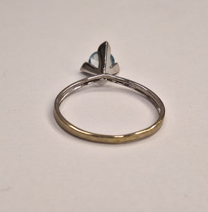 Bague Or Blanc et Topaze