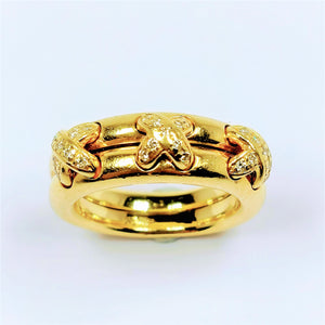 Bague Chaumet Liens 3 croisés avec Diamants
