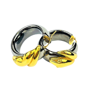 Créoles Serpent Or jaune