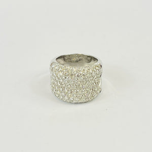 Bague Bandeau Pavage Diamants