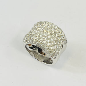 Bague Bandeau Pavage Diamants
