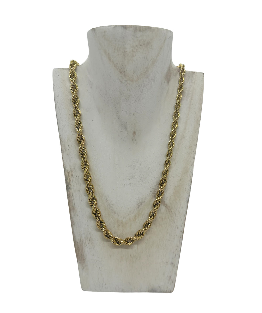 Collier en Or avec maille corde