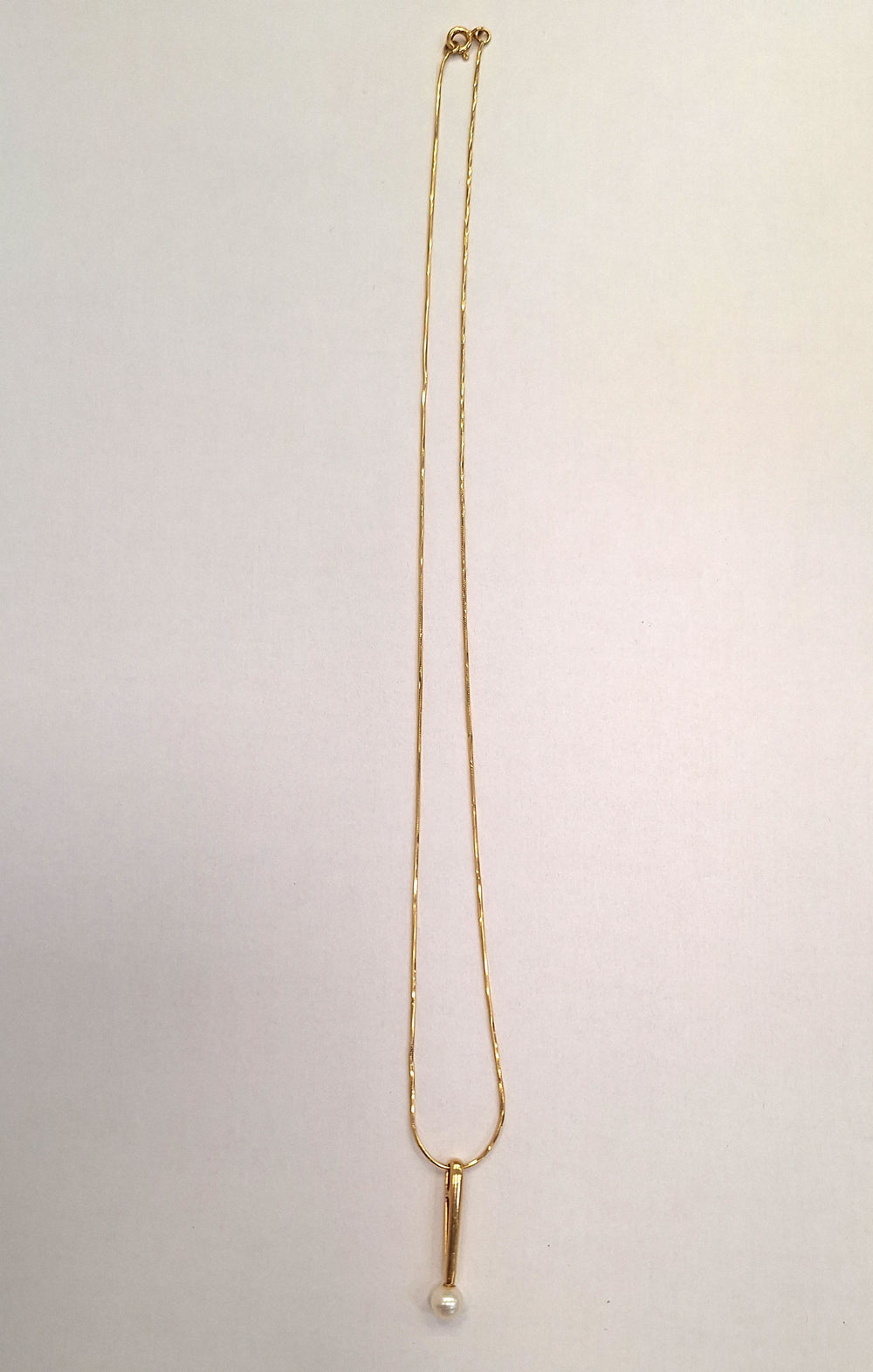 Collier avec pendentif avec maille miroir18K