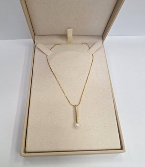 Collier avec pendentif avec maille miroir18K