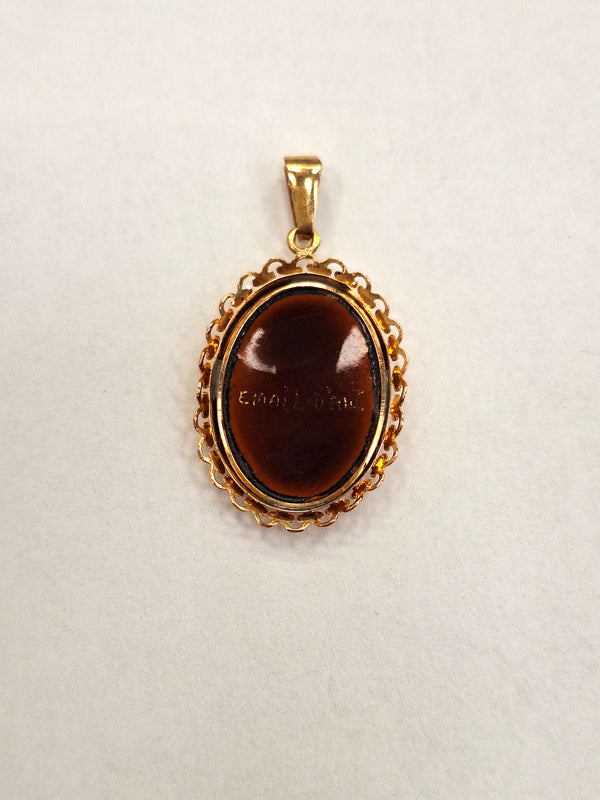 Pendentif en Or Jaune rouge doré