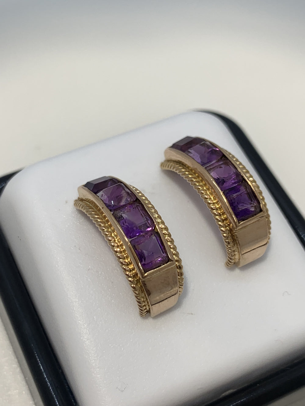Boucles d'oreille Améthystes