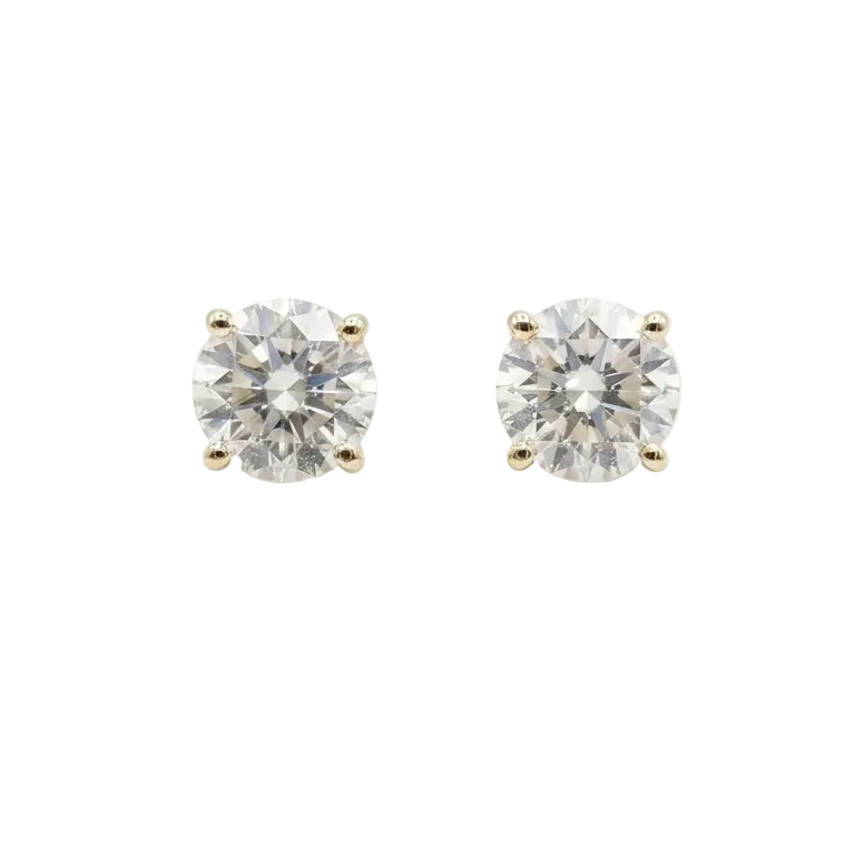 Boucles d'oreilles en or jaune 18 K - 1.27 G