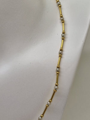 Collier Or avec Perles