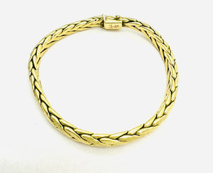 Bracelet Or Maille Palmier