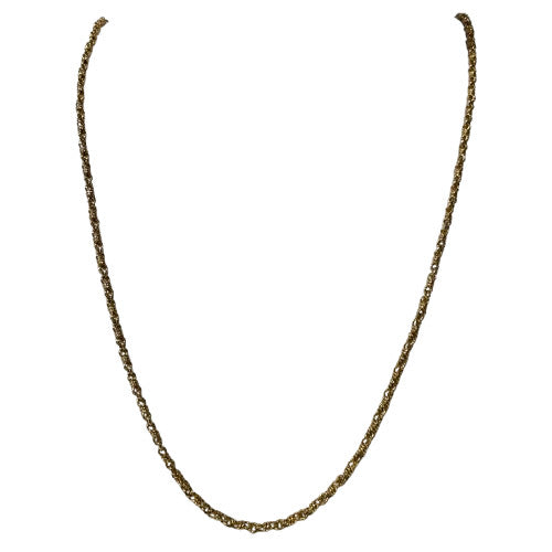 Collier Or Jaune Maille fantaisie Lg 52cm