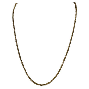 Collier Or Jaune Maille fantaisie Lg 52cm