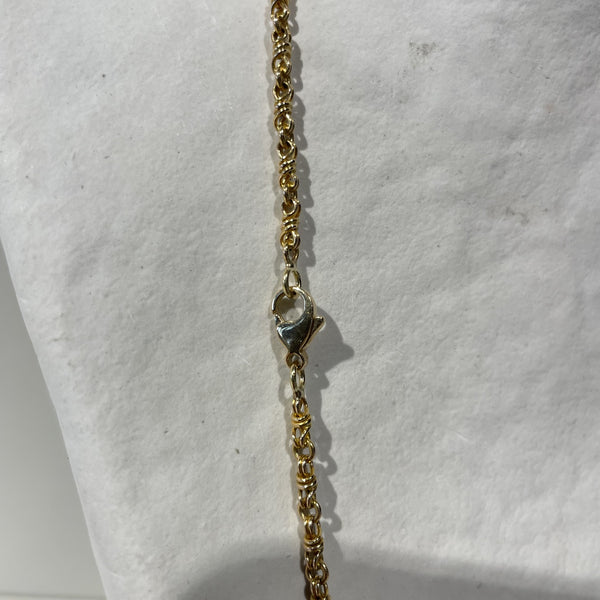 Collier Or Jaune Maille fantaisie Lg 52cm