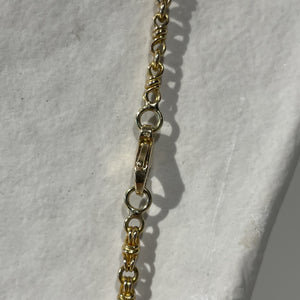 Collier Or Jaune Maille fantaisie Lg 52cm