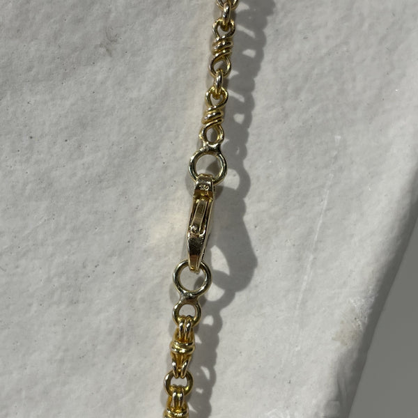 Collier Or Jaune Maille fantaisie Lg 52cm