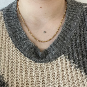 Collier Or Jaune Maille fantaisie Lg 52cm
