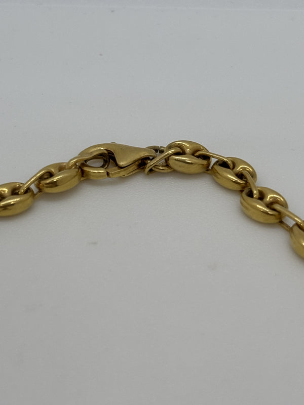 Collier Or Maille Grain de Café