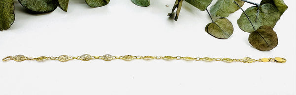 Bracelet Or Maille Filigrane