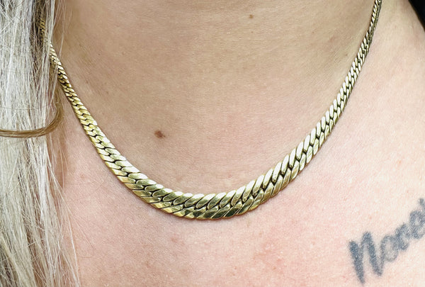Collier Or Maille Anglaise