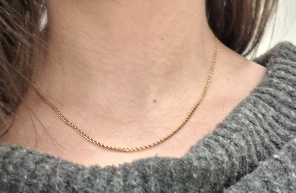 Collier Or Maille Forçat