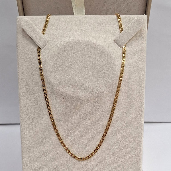 Collier or maille marine