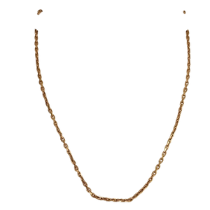 Collier or maille forçat