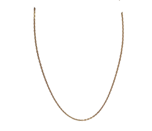 Collier Princesse Or Jaune 18K avec Anneau Ressort