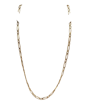 Collier or maille figaro