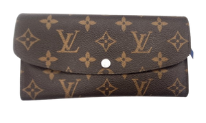 Portefeuille Louis Vuitton Modèle Emilie en Toile Monogram Marron