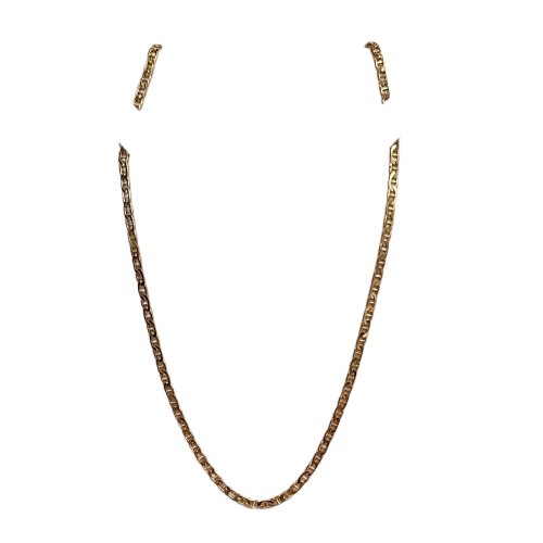 Collier or maille marine