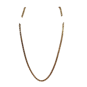 Collier or maille marine