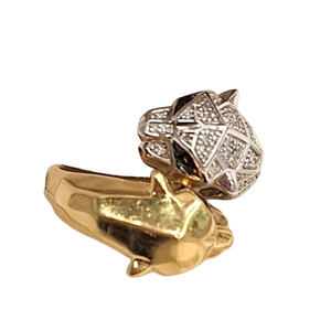 Bague Panthères 2 ors